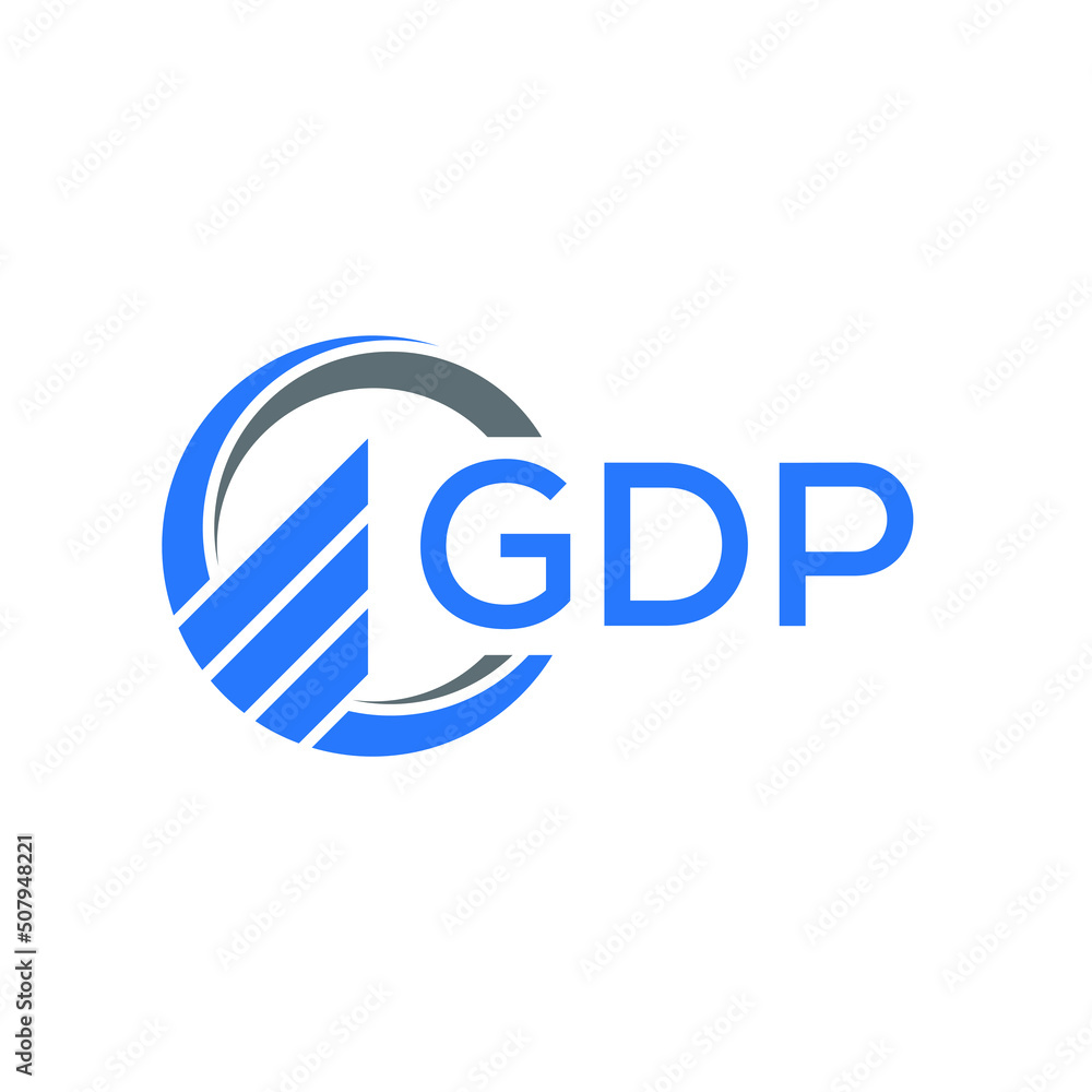 GDP Flat accounting logo design on white background. GDP creative initials Growth graph letter logo concept. GDP business finance logo design. GDP Flat accounting logo design on white background. GDP creative initials Growth graph letter logo concept. GDP business finance logo design.