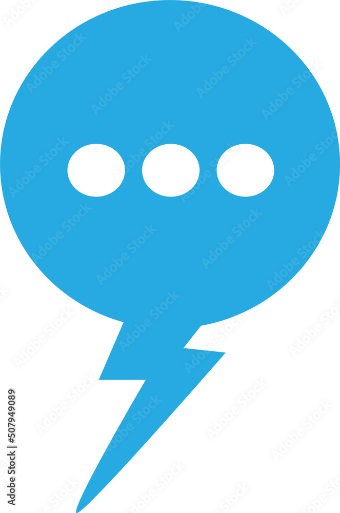 Naklejka premium Speech bubble icon sign symbol design