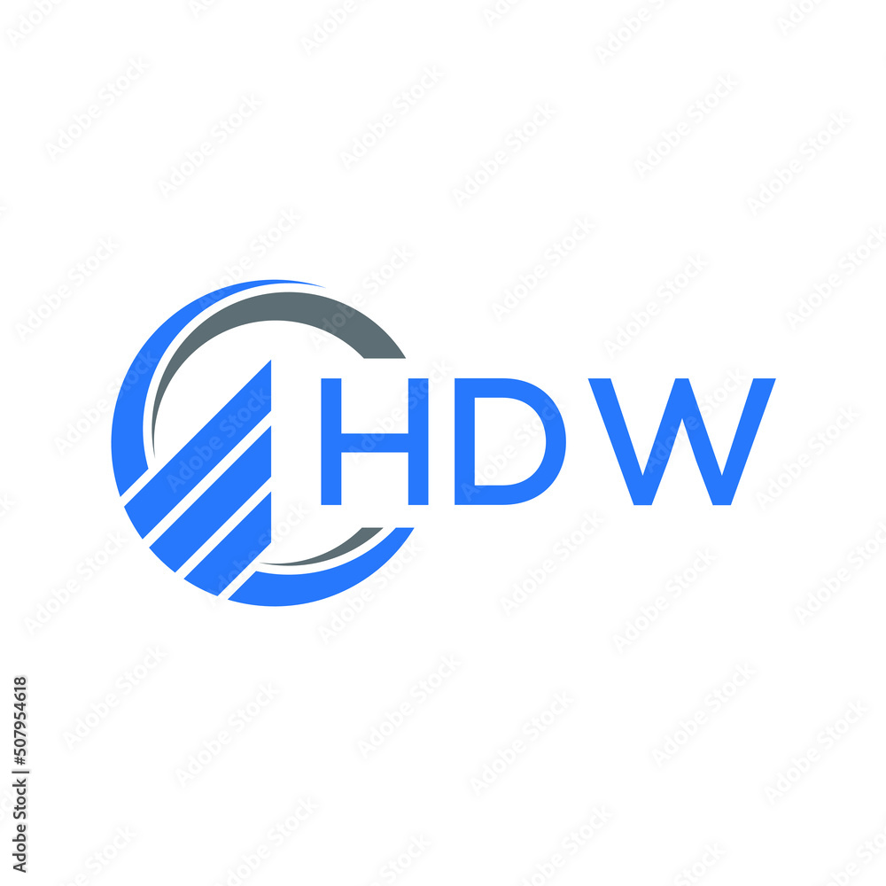 HDW Flat accounting logo design on white background. HDW creative initials Growth graph letter logo concept. HDW business finance logo design. HDW Flat accounting logo design on white background. HDW creative initials Growth graph letter logo concept. HDW business finance logo design.