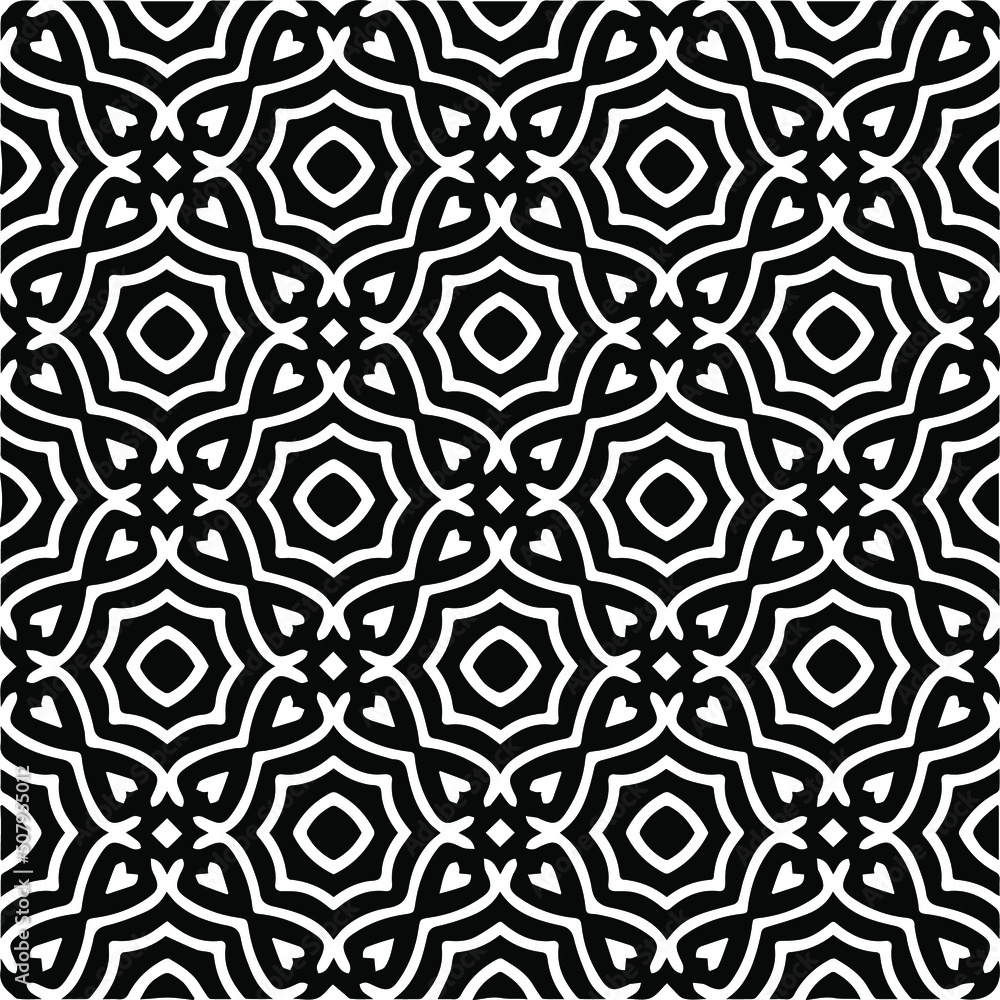 Abstract background with repeat pattern . black and white color. Unique geometric vector swatch. Perfect for site backdrop, wrapping paper, wallpaper, textile and surface design. 