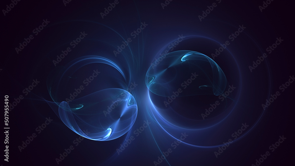 Obraz premium 3D rendering abstract multicolor fractal light background