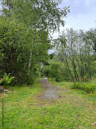 Kvarven Fort Historic Abandoned canon site Bergen Norway © Vibecke