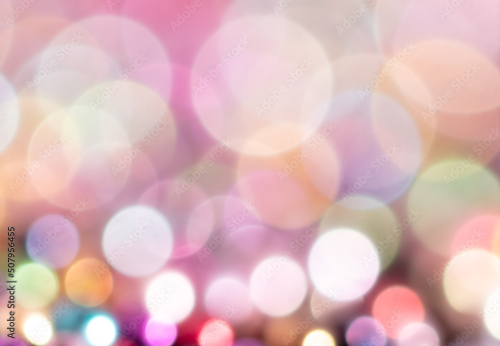Fototapeta premium Multicolored festive bokeh as background.