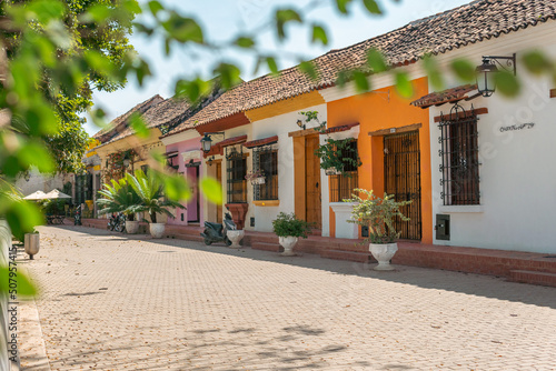 Street in Mompós, Colombia  photo