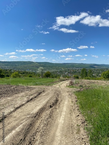 dirt road in the countryside