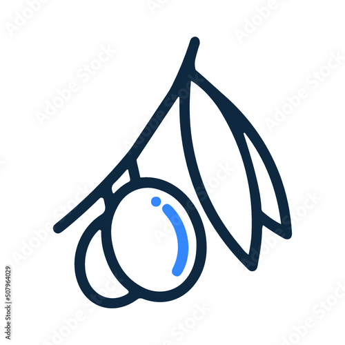 Food, mediterranean icon. Simple editable vector illustration.