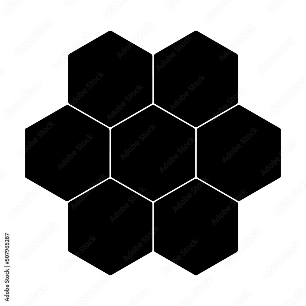 Black hexagon, honeycomb, design elements, shapes, pattern with no strokes. Use for photo collection, collage, template, frame, overlay, montage. Transparent background. Vector illustration. Black hexagon, honeycomb, design elements, shapes, pattern with no strokes. Use for photo collection, collage, template, frame, overlay, montage. Transparent background. Vector illustration.