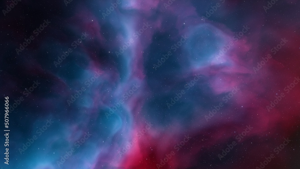 Space of night sky with cloud and stars