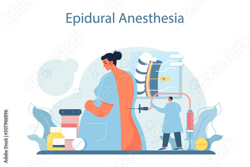 Anesthesiologist. Doctor wearing medical mask and uniform