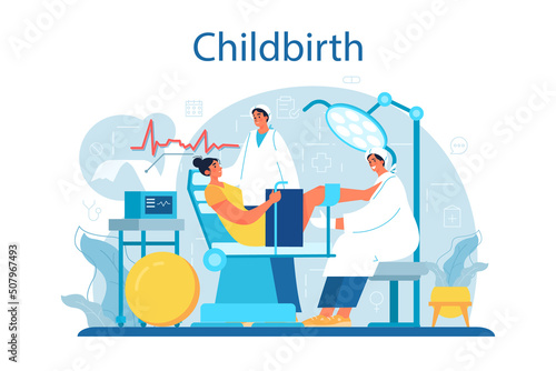 Obstetrician. Reproductologist and reproductive health. Gynecologist doctor
