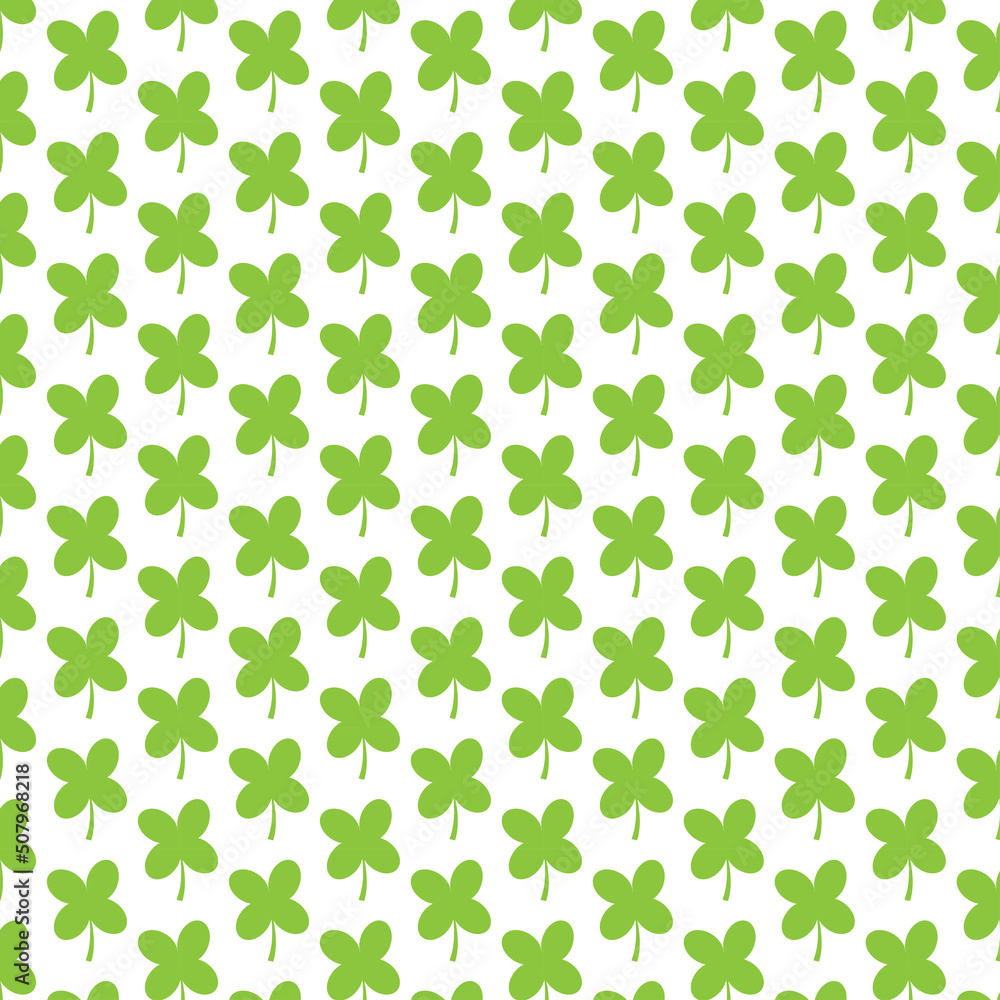 Green shamrock cloverleaf seamless pattern. Happy Saint Patricks day background design element. Festive greeting card decorative digital paper
Green shamrock cloverleaf seamless pattern. Happy Saint Patricks day background design element. Festive greeting card decorative digital paper