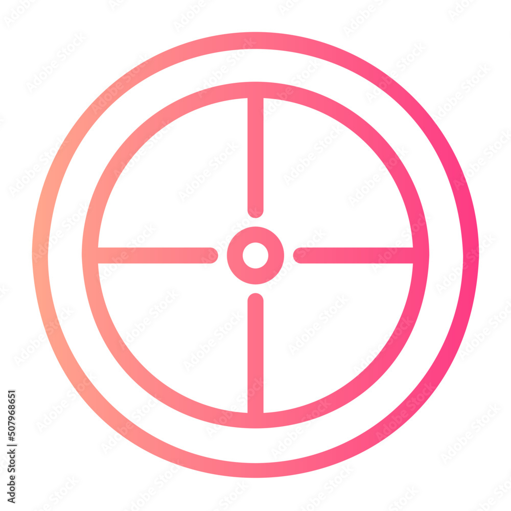 crosshair gradient icon crosshair gradient icon