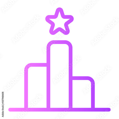 ranking gradient icon