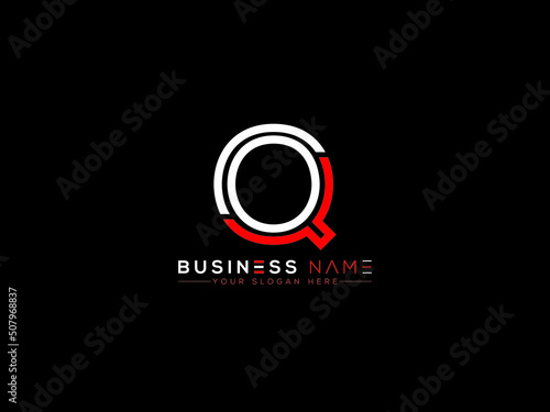 Letter Q Logo Icon, Creative qq q Logo Letter Vector With Red White Icon Design