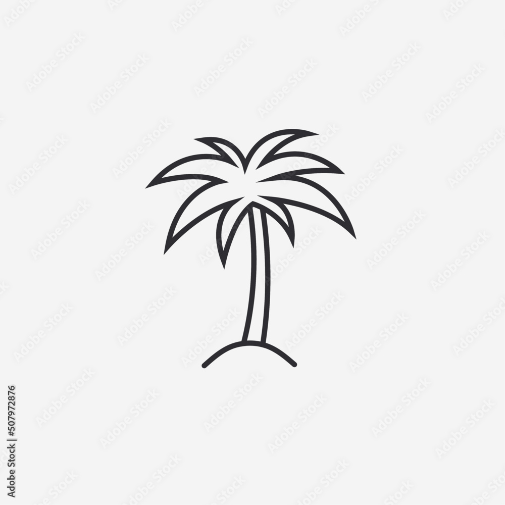 palm tree vector design illustration