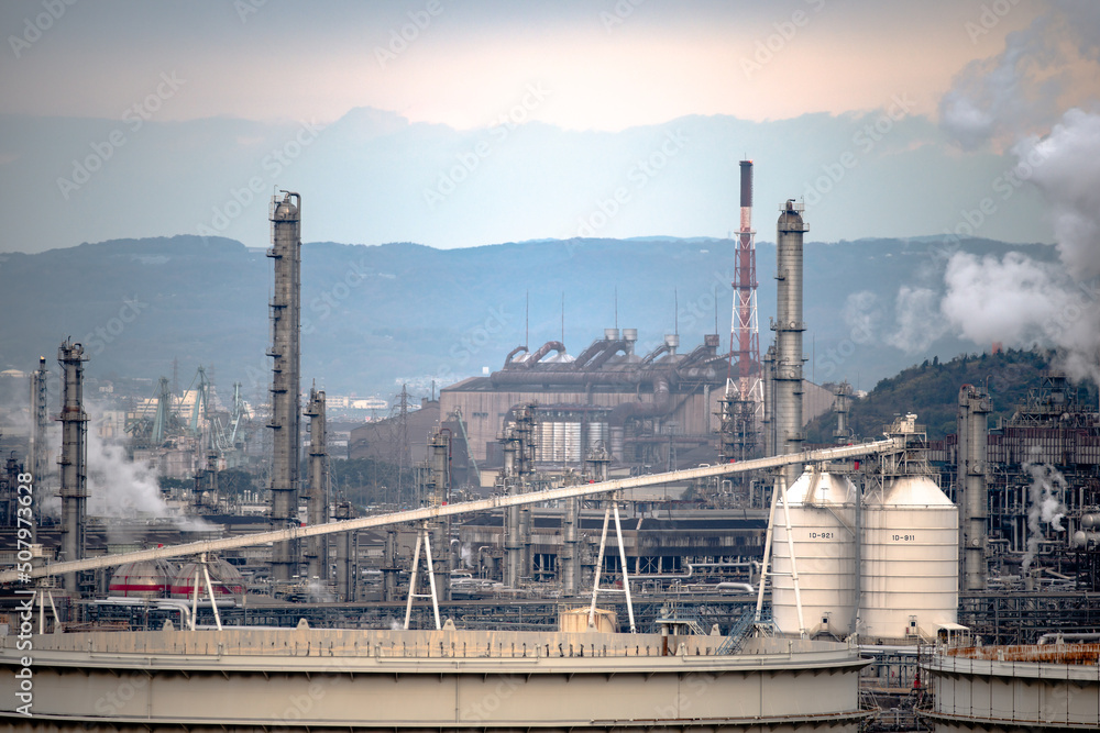 工場地帯　日本の工場集積地