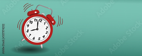 Clock alarm in vector