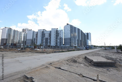 Photos of the construction process of the residential complex © Дмитрий Модестов