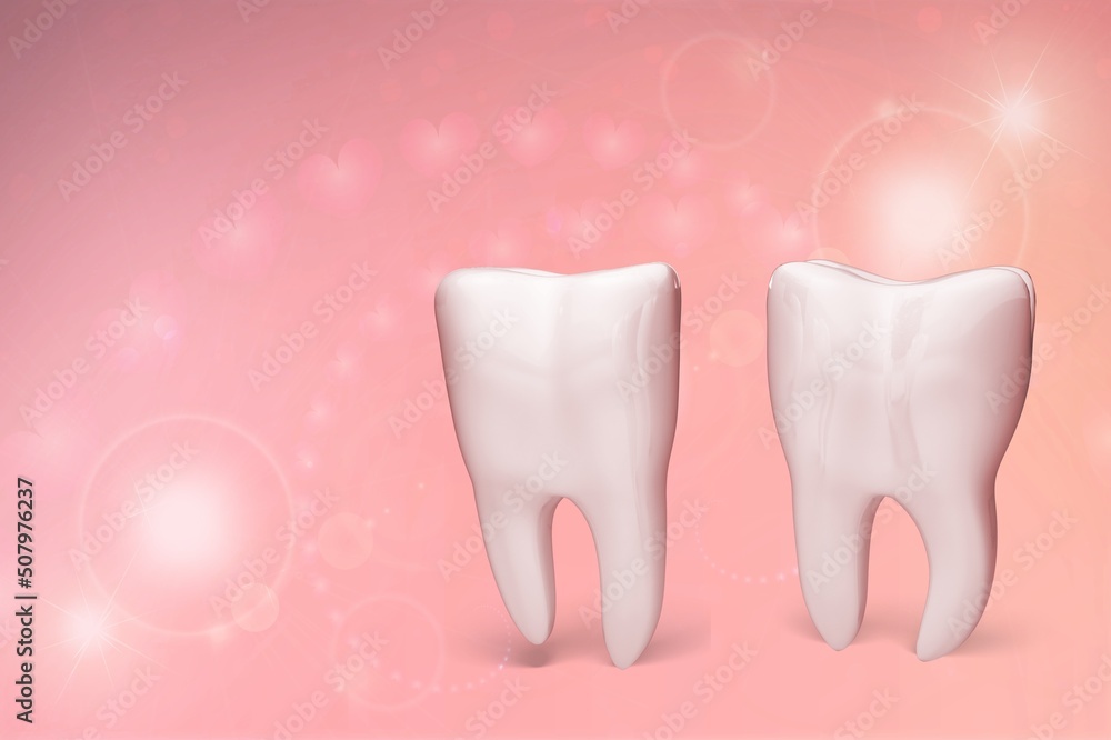 White and happy teeth celebrating valentine's day concept White and happy teeth celebrating valentine's day concept