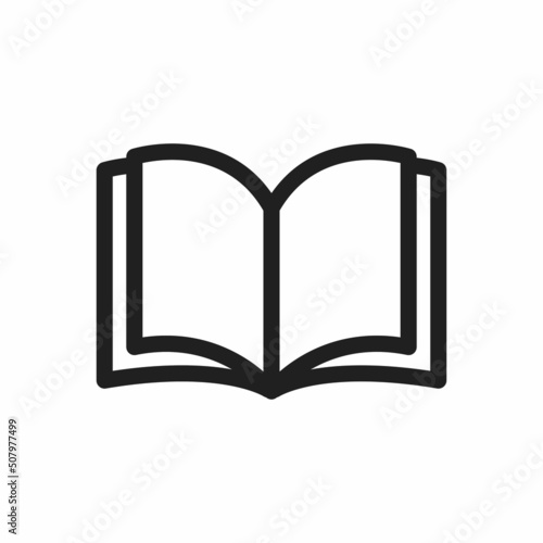 Book icon vector. Book flat style isolated on a white background - stock vector.