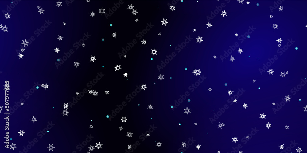 Falling Snowflakes seamless pattern flying snow Falling Snowflakes seamless pattern flying snow