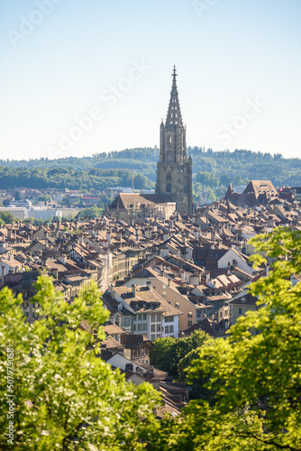 Berner Altstadt in summer with green foliage © schame87