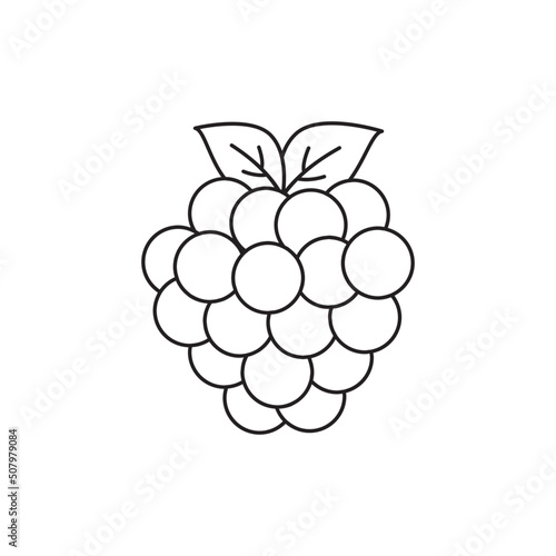 Blackberries icon in black flat glyph, filled style isolated on white background