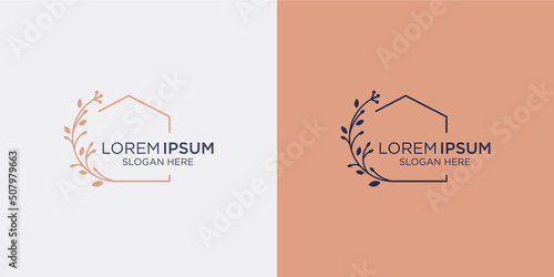 logo design home decor and branding card