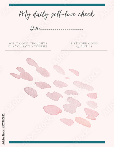 Journal Inserts, Planner Inserts, Self Love Gratitude. Daily Planner  