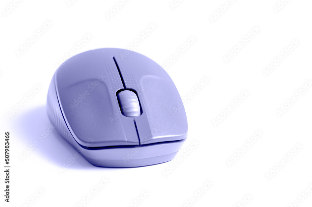 The computer mouse are purple. The trending color of 2022. Copy space The computer mouse are purple. The trending color of 2022. Copy space