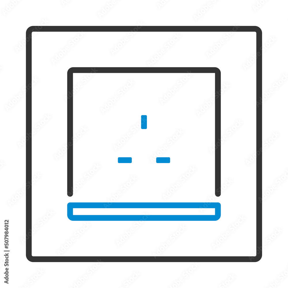Great Britain Electrical Socket Icon Great Britain Electrical Socket Icon