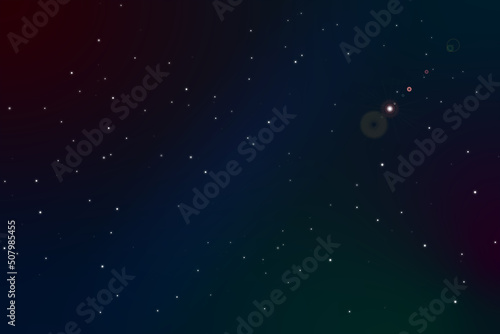 Illustration of a dark space background with stars  full frame