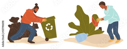 Environmental pollution problem cleaning recycle