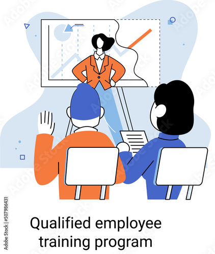 Help in professional development. Qualified employee training program. Refresher course. Learning for software development and growth. Agile project management team, project life scrum meeting