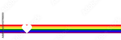 Vector illustration in LGBT concept. Symbol Lesbian, Gay, Bisexual, Transgender rainbow flag. Abstract banner, background, poster for pride month or lgbt design. Lgbt rainbow flag