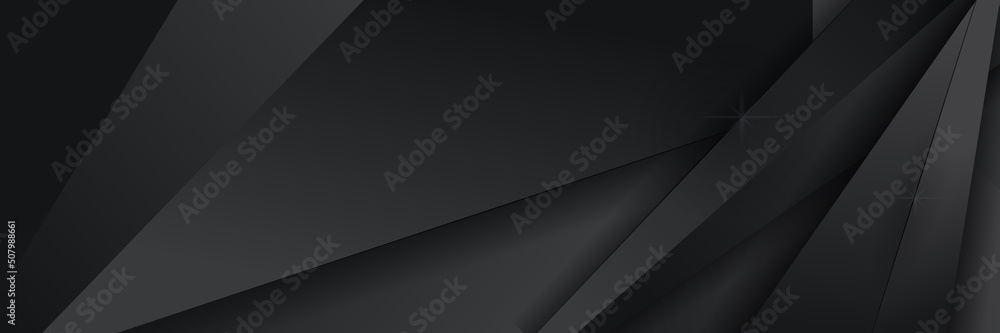 Black abstract banner background Black abstract banner background