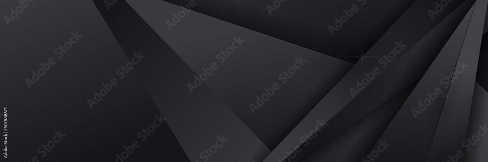 Black abstract banner background Black abstract banner background
