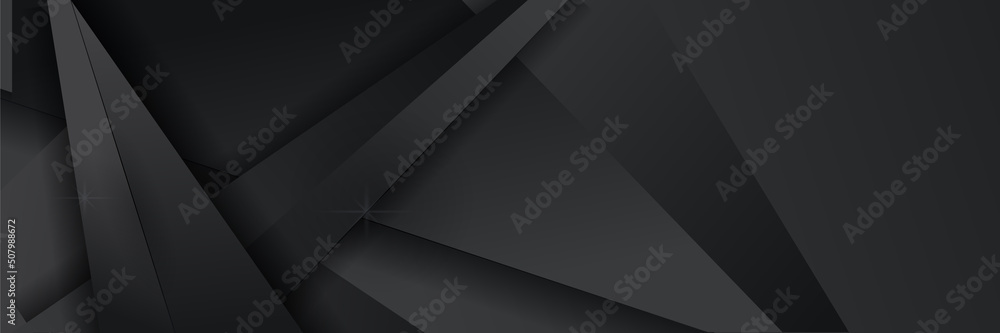 Black abstract banner background Black abstract banner background