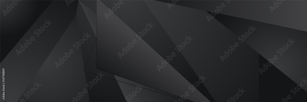 Black abstract banner background Black abstract banner background