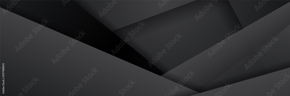 Black abstract banner background Stock Vector | Adobe Stock