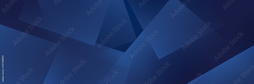 Dark blue abstract banner background - obrazy, fototapety, plakaty 