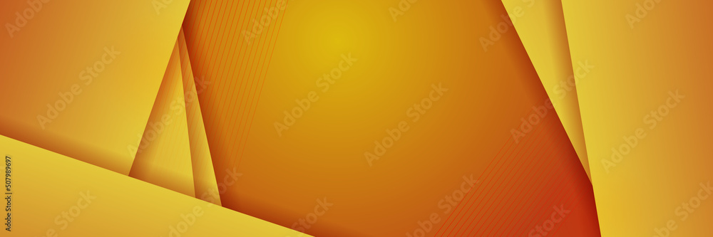 Orange abstract banner background