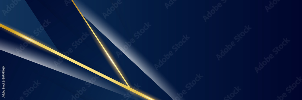 Blue and gold abstract banner background Blue and gold abstract banner background