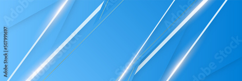 Blue abstract banner background