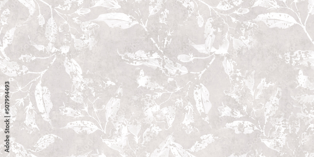 Flowers on the old white wall background, digital wall tiles or wallpaper design Flowers on the old white wall background, digital wall tiles or wallpaper design