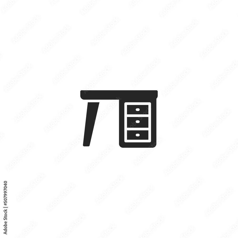 Desk Table Furniture line icon. linear style sign for mobile concept and web design. Desk Table Furniture outline vector icon. Symbol, logo illustration. Vector graphic Desk Table Furniture line icon. linear style sign for mobile concept and web design. Desk Table Furniture outline vector icon. Symbol, logo illustration. Vector graphic