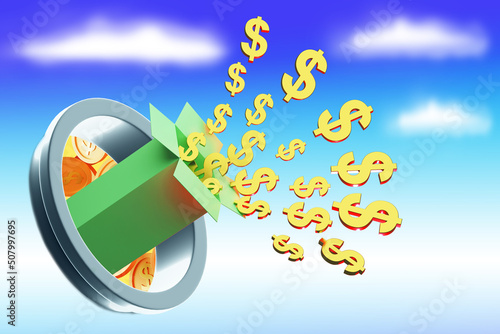 Hundred-dollar bills are vi...