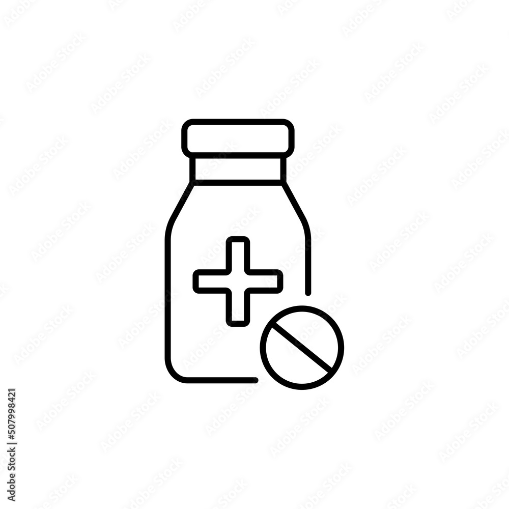 pill bottle vector icon. simple style medical and pharmaceutical design element eps 10 pill bottle vector icon. simple style medical and pharmaceutical design element eps 10