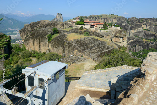 View at the monastery at Meteore in Greece © fotoember