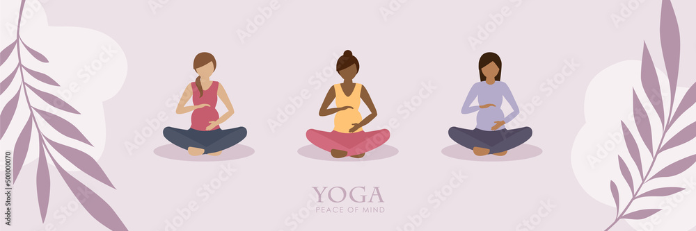 yoga for pregnant women healthy lifestyle set yoga for pregnant women healthy lifestyle set